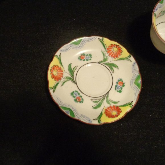 VINTAGE MADE IN JAPAN BRIGHTS FLORALS CUP & SAUCER